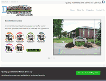 Tablet Screenshot of mygreenbayapartment.com